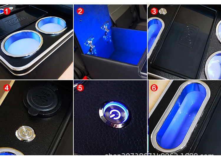 Universal car rear armrest box car rear seat central armrest box second row middle storage box modification parts
