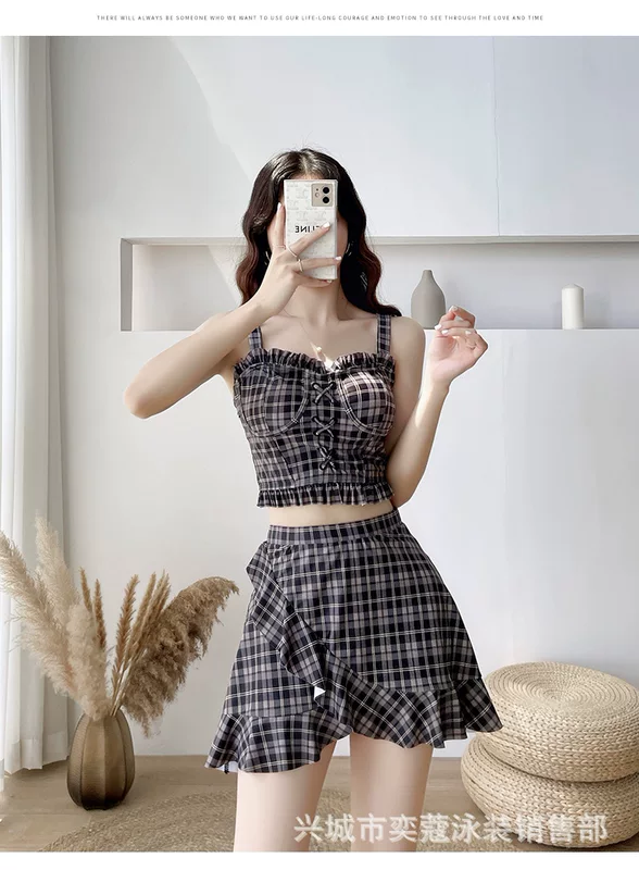 Раздельный купальник, коллекция 2023, стиль Chanel, облегающий, интернет-знаменитость
