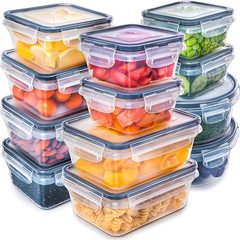 弁当箱12点セットキッチン新鮮箱マイクロ波冷蔵庫収納食品級プラスチックキッチン雑穀スナック密封箱