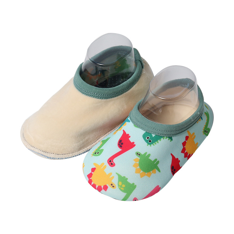 Primavera y verano piso calcetines nuevos niños infantiles antideslizante interior Niños y niñas bebé Niño Zapatos educación temprana zapatos calcetines de dibujos animados