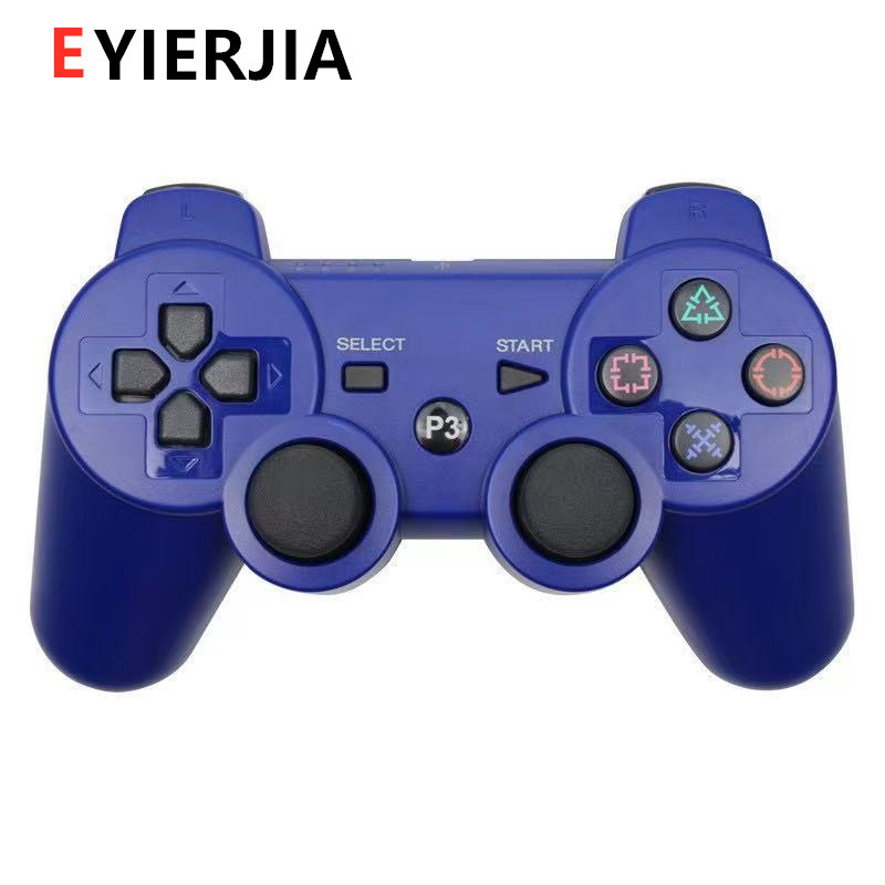 Mando de juego PS3 multicolor con botón universal de copo de nieve de doble vibración Bluetooth inalámbrico con mango P3 transfronterizo de fábrica