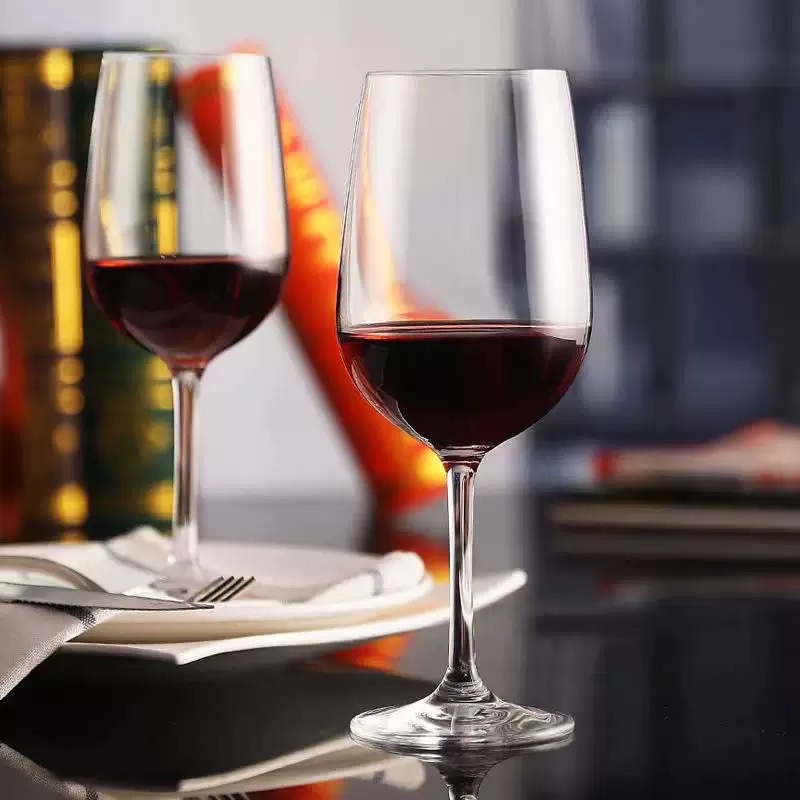 Impresión láser transfronteriza de comercio electrónico LOGO cristal cortado en frío tazas de vino alto tazas de champán caseras tazas de vino logotipo