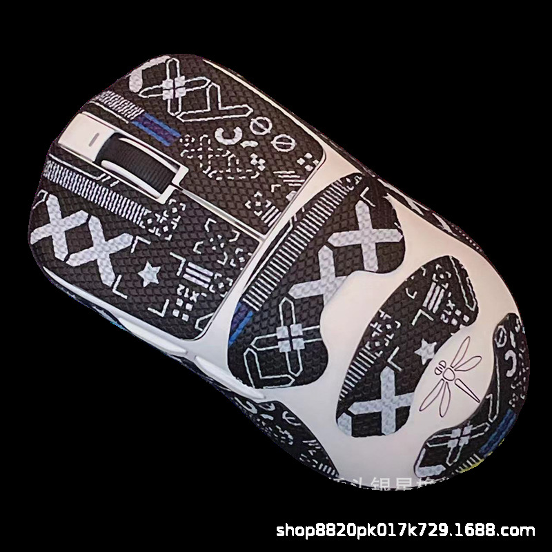 Adecuado para la versión con cable de Thunder Snake Viper 8K versión inalámbrica Ultimate mouse etiqueta antideslizante con estampado de veneno Mini etiqueta antideslizante