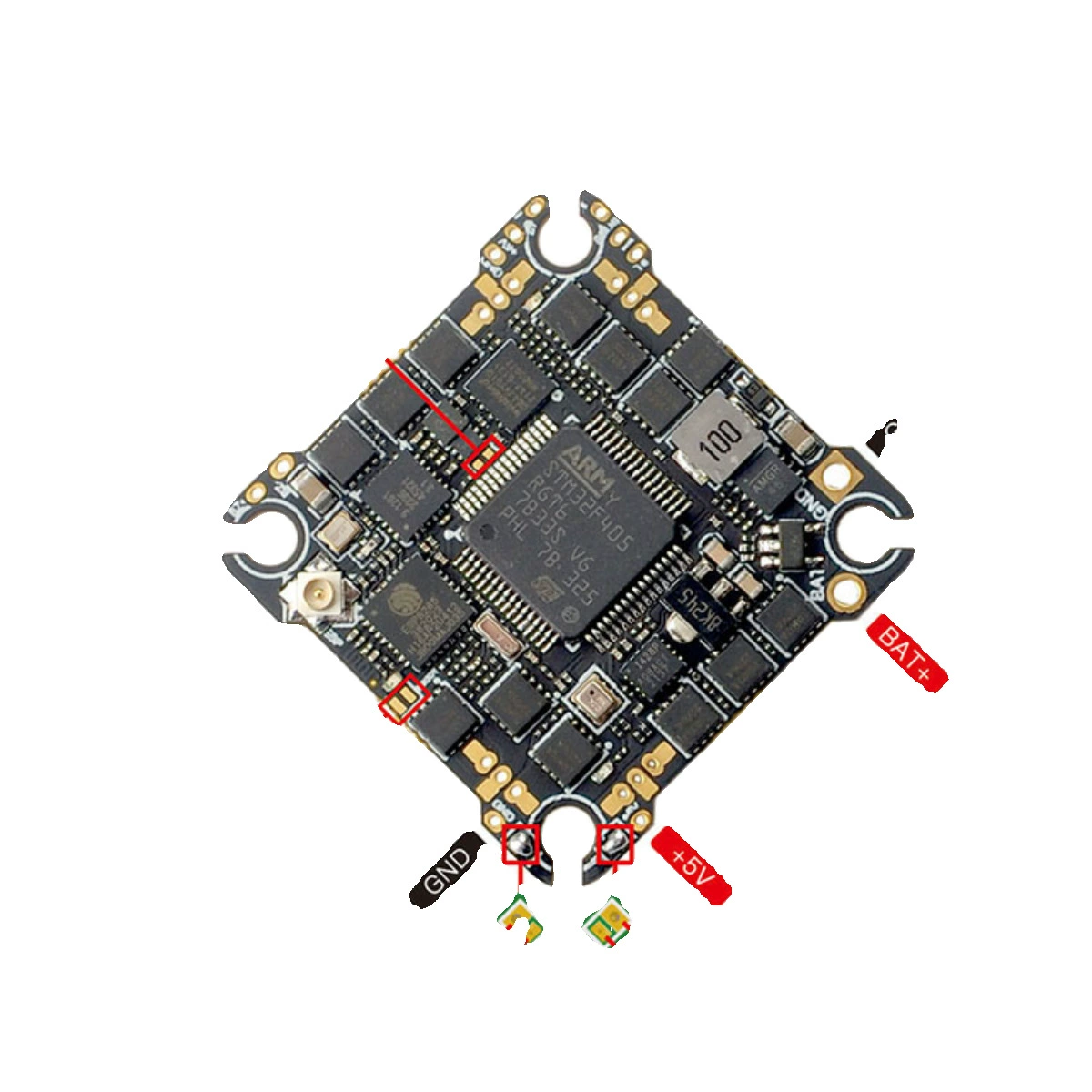 Super F405hd ELRS 3 -in -1 Flying Control Endential End 2.4GHz ELRS receiver 20A ESC