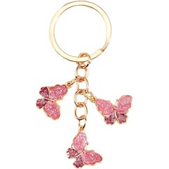 クロスボーダーtemu人気レディース花柄キーホルダーカラー桜キーホルダー梅の花携帯電話ハンドバッグ飾り掛け