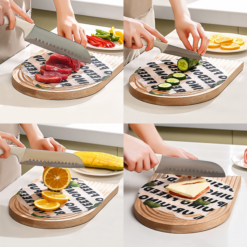 Picnic disposable cutting board kitchen portable no-wash cutting board fruit cutting raw and cooked vegetables without odor tough vegetable mat