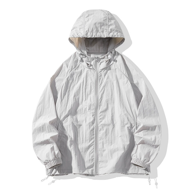 Летняя новая солнцезащитная одежда 2024 модная дышащая тонкая солнцезащитная одежда на открытом воздухе анти-УФ пара куртка мужской