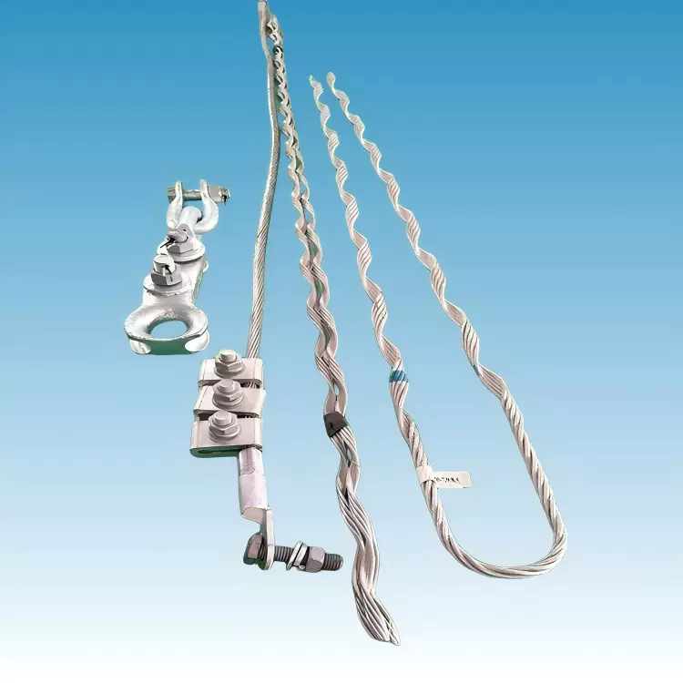 河北光缆金具120-16.6架空光缆耐张线夹预绞丝opgw地线耐张线夹