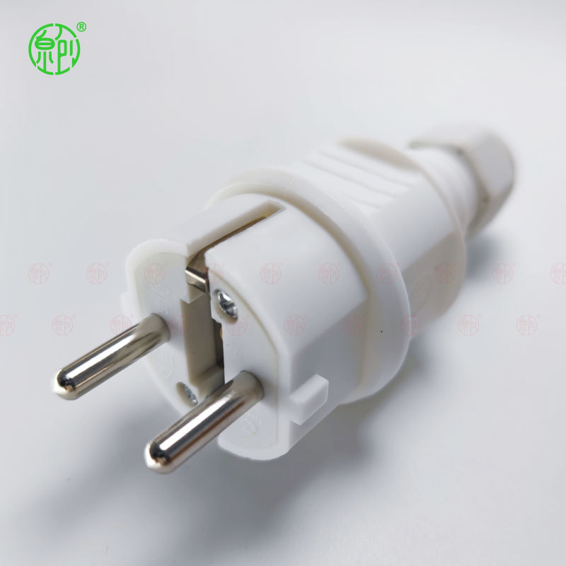 德国德式防水接线插头16A德国组装插头欧标工业防水电源插头