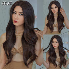 假发女长发大波浪长卷发仿真头皮全头套女生wig高温丝头套式