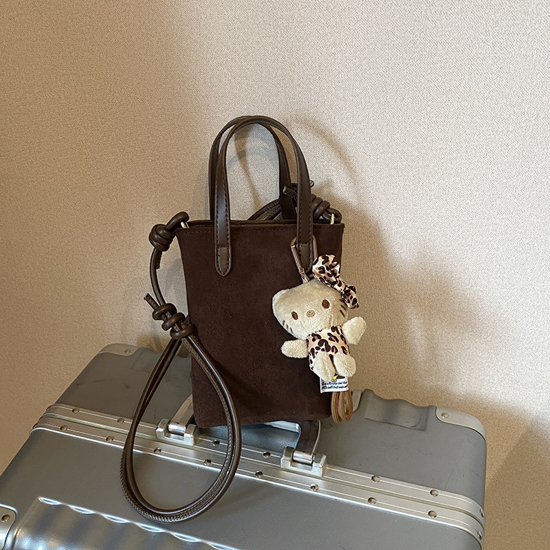 秋冬のレトロな大衆の豹の紋様の包みの女性の新型のスエードの顔の携帯電話の包みの超火のショーの金の親子の斜めのショルダーバッグ|undefined