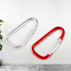 Water bottle buckle D-shaped aluminum alloy carabiner buckle outdoor hanging buckle multi-functional backpack buckle spring buckle wholesale
