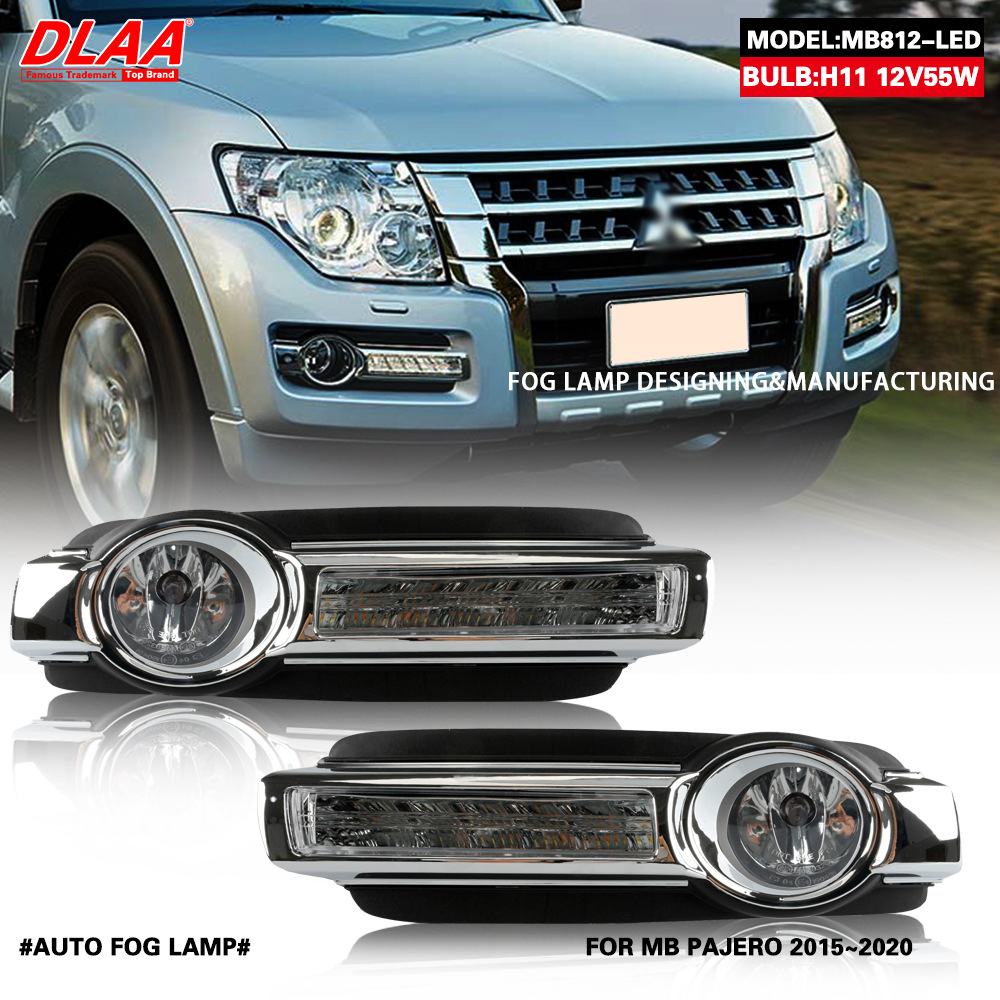 Aplicable 15 16 17 18 19 años Pajero conjunto de lámpara de niebla delantera V93V97 lámpara de barra LED luz diurna