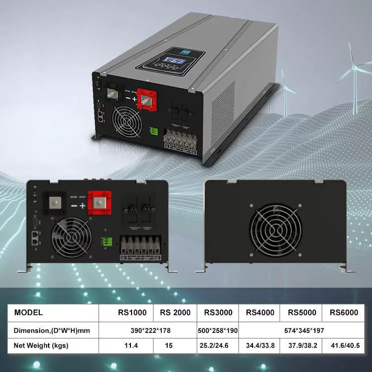 Новый тип частотного сухого контакта RS инвертор DC 48V на AC 220V 230V 6 кВт-12 кВт инвертор
