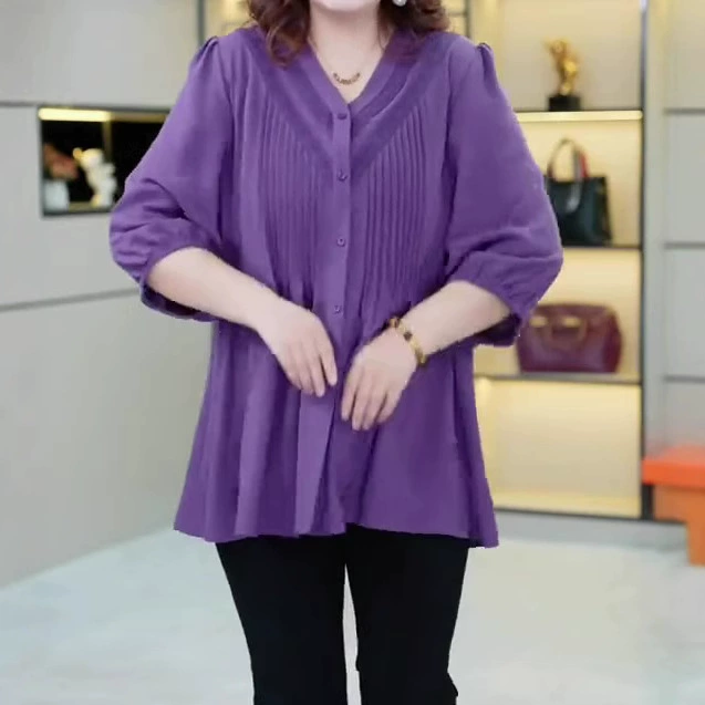 Летний новый большой размер 250 фунтов толстый MM складной свободный кардиган шифоновая рубашка с длинными рукавами топ повседневная женская одежда