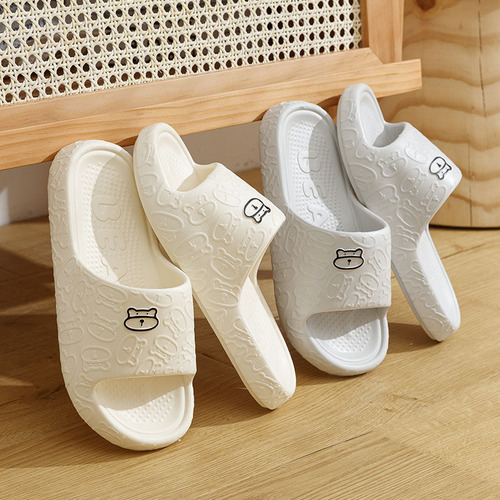 夏季新款凉拖鞋女情侣居家外穿卡通厚底防滑浴室洗澡拖鞋男夏批发