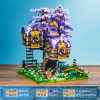 Moyu 92014 early morning tree house large-scale difficult building blocks assembled natural scene model elf tree house DIY