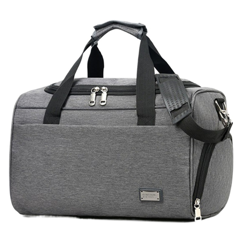 Nueva bolsa de viaje de corta distancia de los hombres bolsa de equipaje de embarque de gran capacidad posición de los zapatos mojado y seco de separación Deportes Bolsa de Fitness mujeres