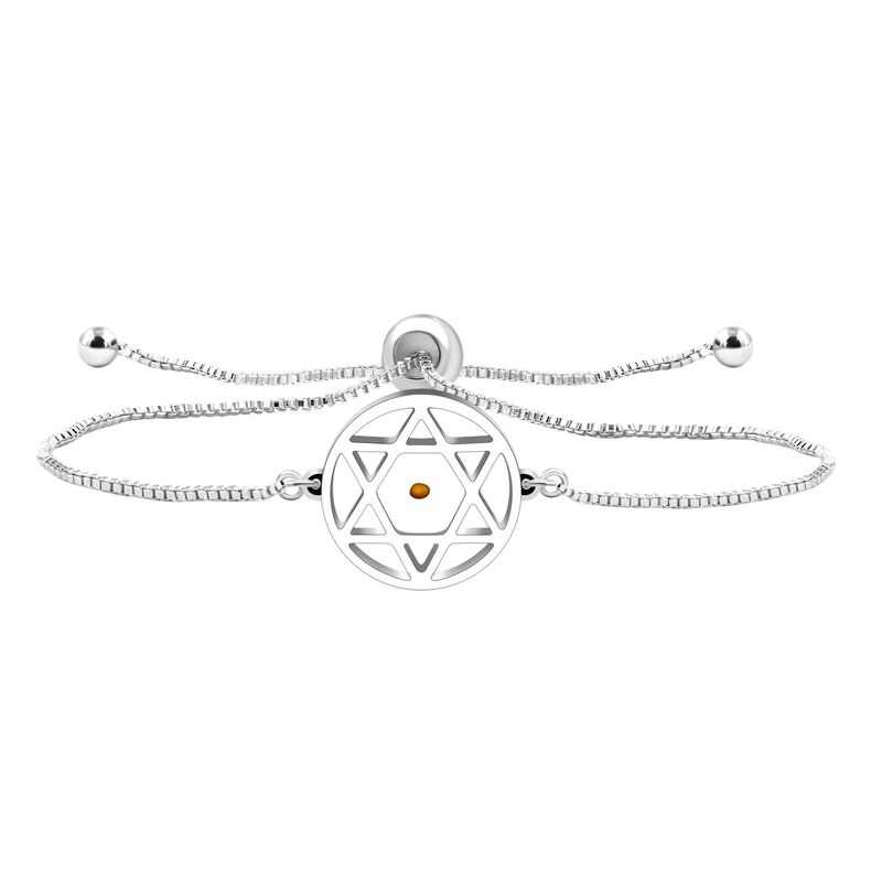 Cross-border Hexagonal Star Mustard Seed Ring Pendant Bracelet Heart-shaped Mountain Shape Adjustable Bracelet Daily Simple Women