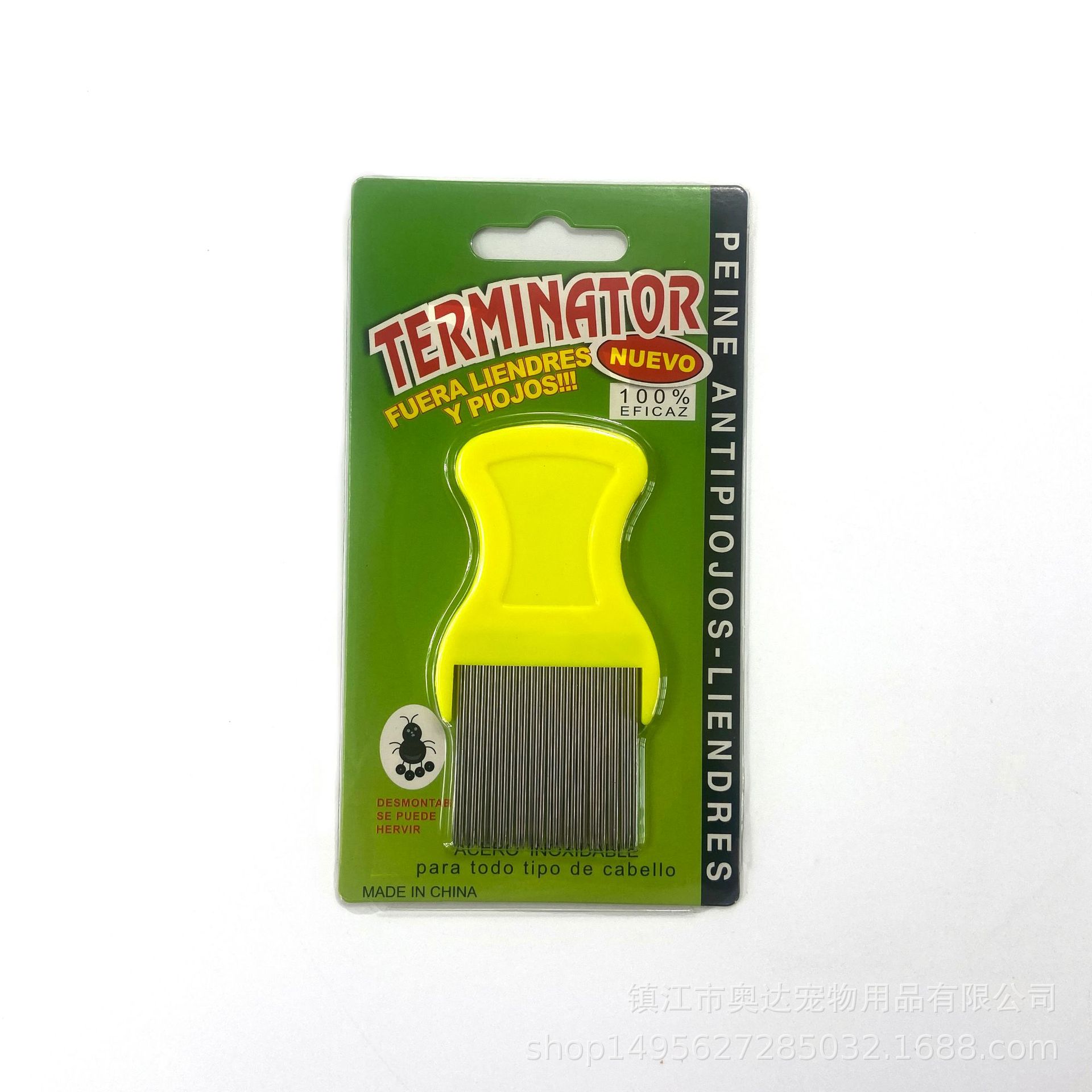 Directo de fábrica suministros Para Mascotas larga aguja de eliminación de piojos aguja peine gato y perro de limpieza de acero inoxidable peine de pulgas peine para mascotas