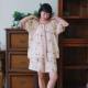 Loquat-high-end feeling retro national style cotton summer thin short sleeve shorts cotton suit home clothing summer