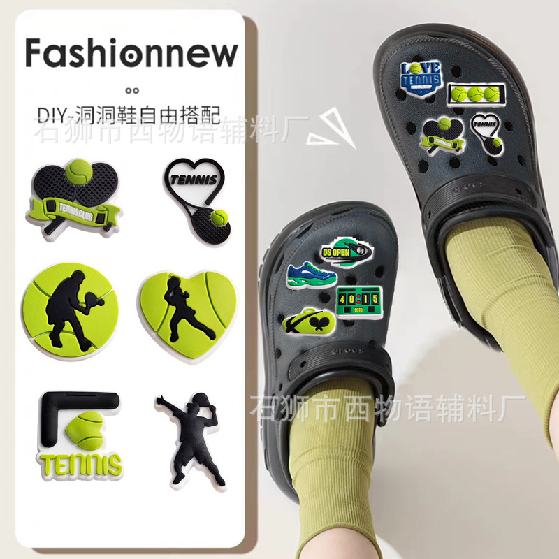 suit tennis shoes flower accessories shoes flower hole shoes diy accessories pvccross hole shoes accessories buckle set