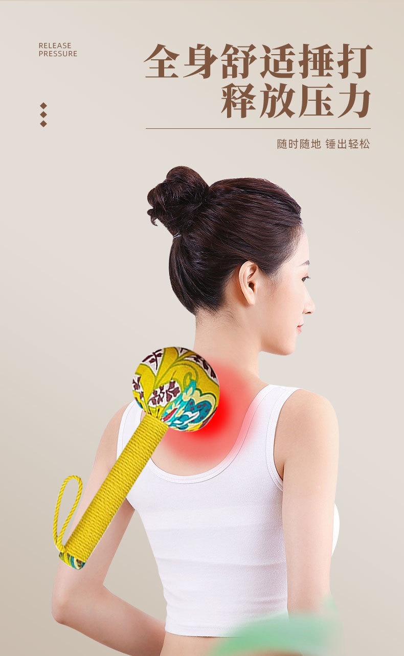Mugwort Wellness Hammer Ai Cao Hammer DIY Kit for Meridian Tapping Massage 26cm Gift Box specifications