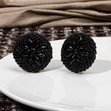 手工缝制小香风钉珠扣皮草辅料配件盘扣大衣毛呢外套包包装饰扣子