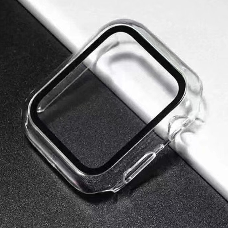 Suitable for iwatch7/8 protective shell Apple watch one-piece shell hard pc tempered glass shell anti-fall and dust-proof shell Suitable for iwatch7/8 protective shell Apple watch one-piece shell hard pc tempered glass shell anti-fall and dust-proof shell
