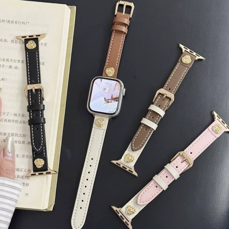 Кортекс толкает цвет горной камелии подходит для ремешка Apple S9 Applewatch876543 новые ультрасамки женщин