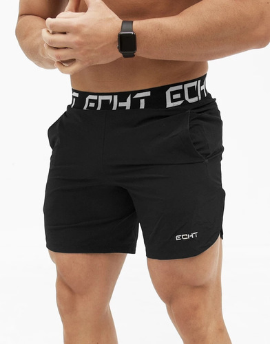 Muscular men's summer workout featured waistband fitness and bodybuilding pants training running sports casual shorts