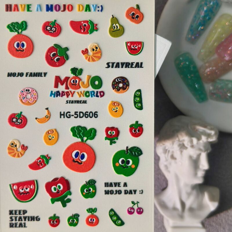 Mayday Fan Nail Art Stickers in Stock, 3D Mayday Fan Camera and Phone Embossed Stickers, Hg Model