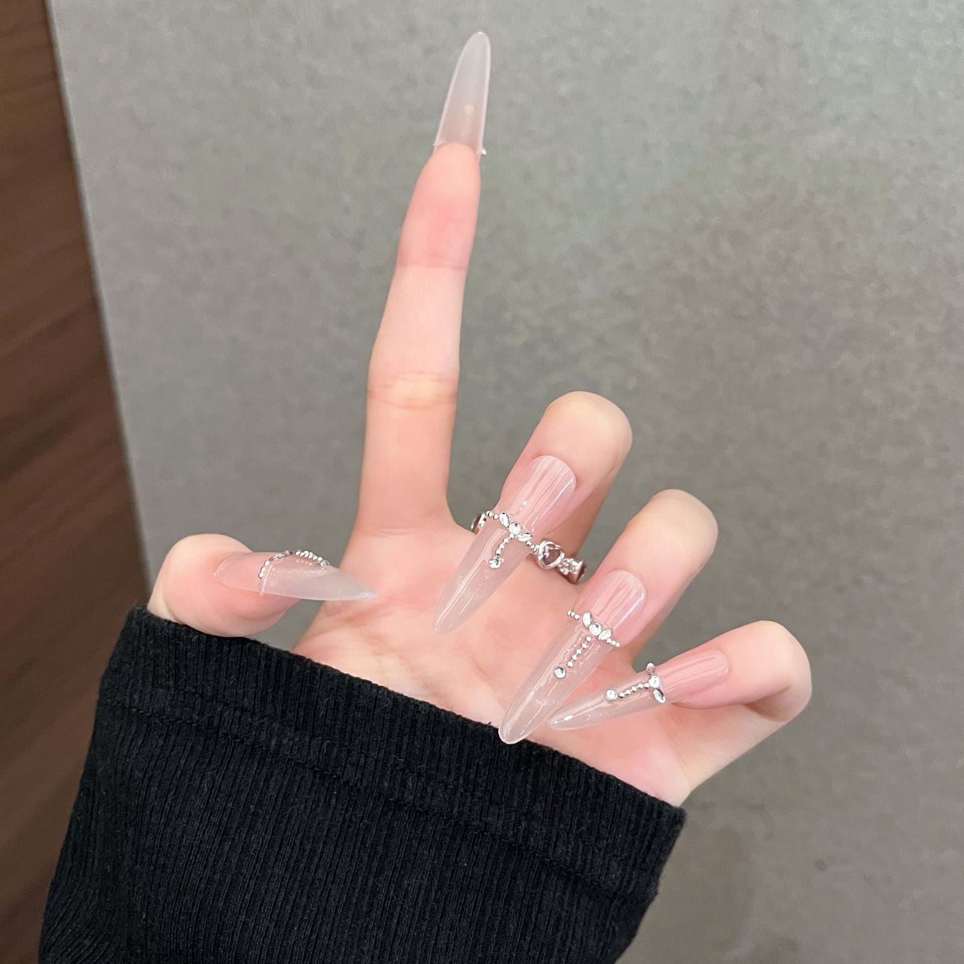 Uña hecha a mano, pieza de uñas hecha a mano, pieza de uñas hecha a mano, pieza de uñas hecha a mano