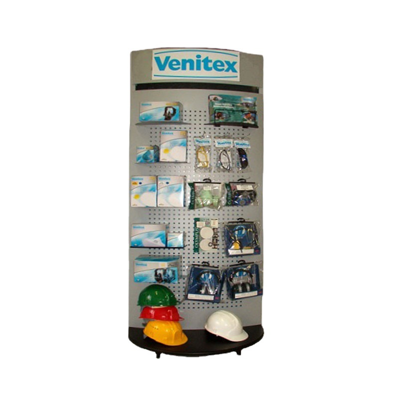 厂家批量专业设计金属背网资料展示架安全用品展示架展示货架