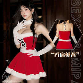 情趣内衣火辣圣诞装可爱诱惑毛绒性感激情纯欲修身女制服套装