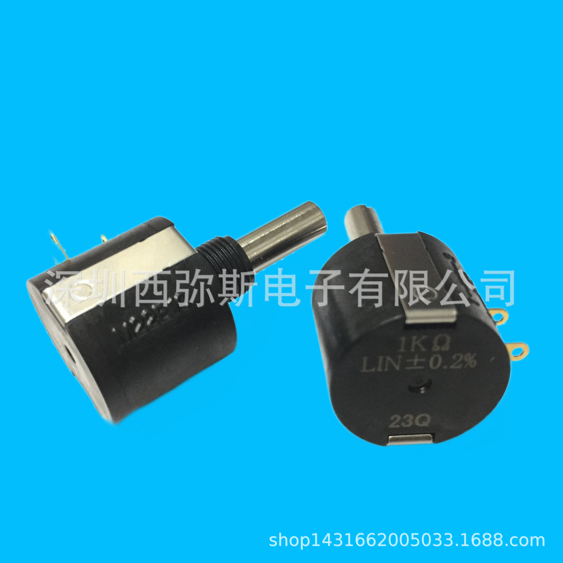 原装日本NIDEC COPAL十圈线绕电位器 M22E10 1K 2K 5K 10K  10圈