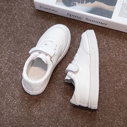 Spring New Children's White Sneakers Summer Girls Shoes White Platform Shoes Boys Primary School Students Shoes Hui Li Same Version