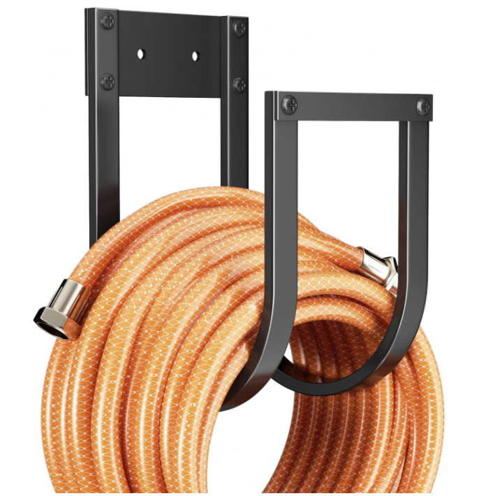 New Disassembly Metal Garden Hose Holder Wall-Mounted Water Pipe Holder Heavy-Duty Water Pipe Hanger Water Pipe Extension