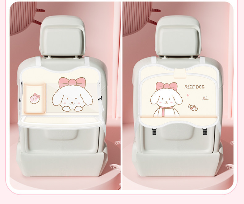 Children's Car Seat Back Table, Car Rear Seat Dining Table, Car Dining Gadget, Chair Back Folding Table, Storage Bag