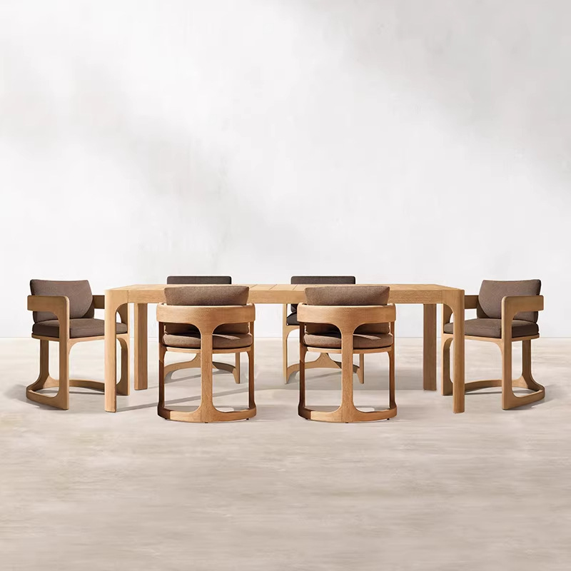 Mesa larga de 244cm + 6 sillas