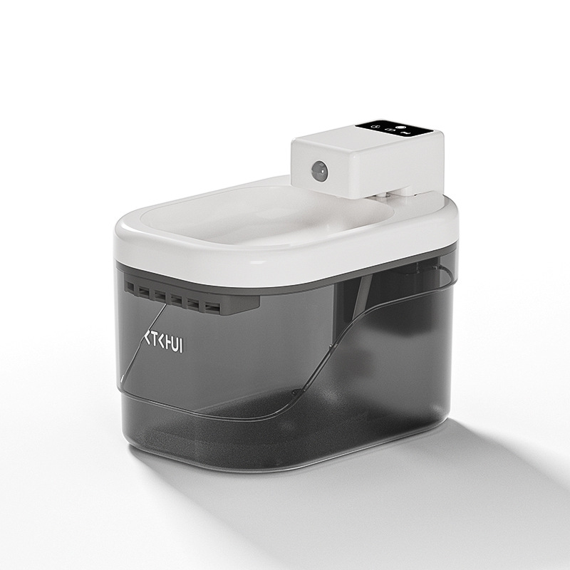 Dispensador de agua inteligente para mascotas, éxito de ventas transfronterizo, suministros para gatos, silencioso, sin electricidad, sensor inalámbrico, circulación y filtración automáticas.