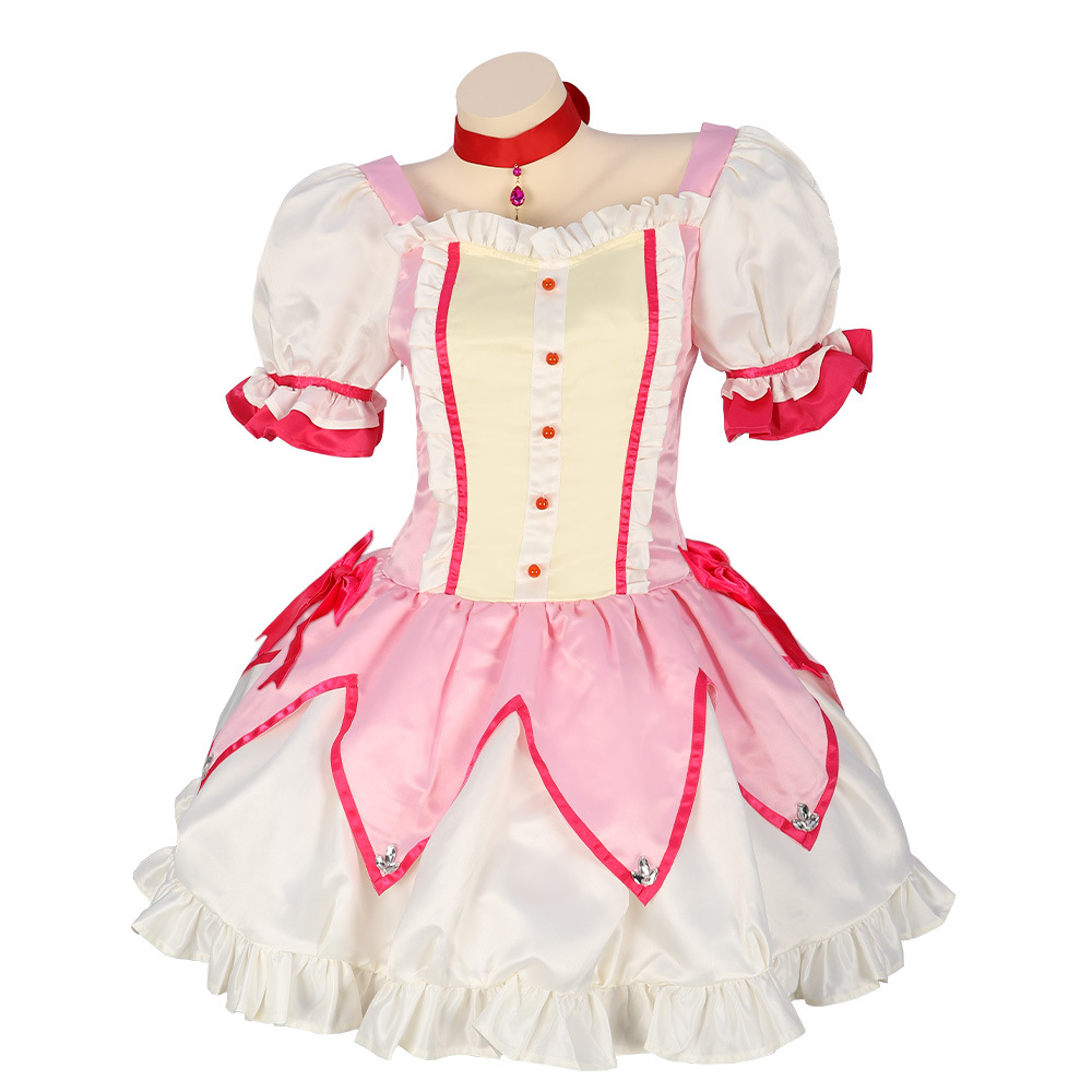 Disfraz de Magical Girl Madoka 5cos, conjunto completo de Kaname Madoka Anami, vestido de transformación para cosplay de batalla.