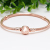 Copper golden material, fashionable bracelet, pink gold