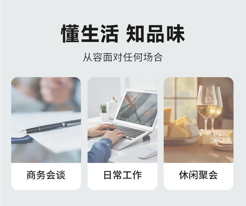 Áo vest nam mỏng dáng ôm màu trơn một hàng hai nút, tay dài — Màu xanh lam chi tiết 2