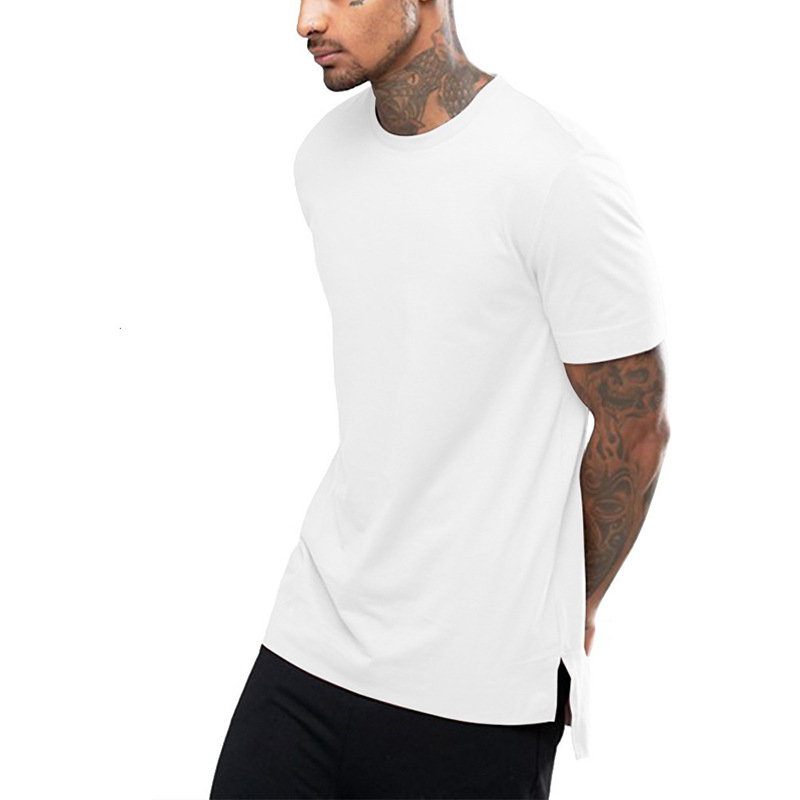 Solid color base short sleeve T-shirt hip-hop style with a round…