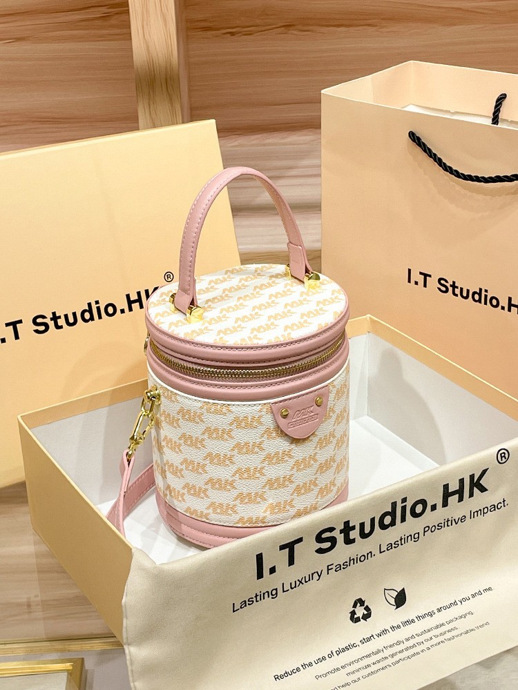 Hong Kong Genuine Leather Bucket for Women's 2023 New Spring/Summer Luxury Small Handheld Cylindrical Cylinder Crossbody_voghion.com