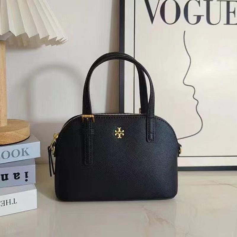 Tortyburch 新しいクラシックレトロシェルバッグファッショナブルで多用途な老眼フルプリントシングルショルダーポータブルクロスボディレディースバッグ|undefined