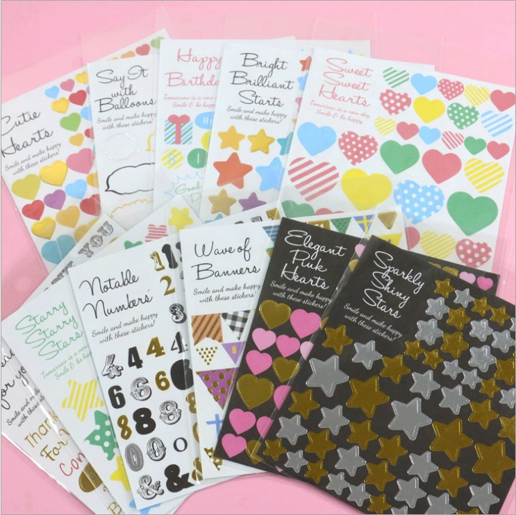 DIY красочный Справочник альбом взрыв коробка декоративная наклейка бронзовая наклейка любовь звезда цвет флаг наклейка с алфавитом