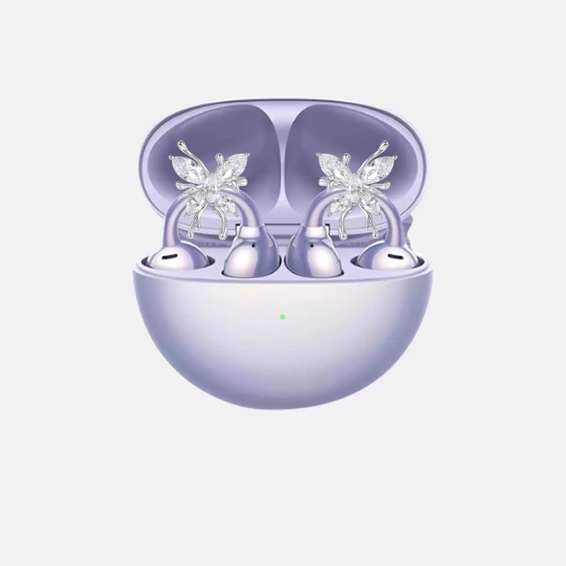 [Butterfly Headphone Diamond Buckle] New Neutral Freeclip Exquisite Headphone Diamond Buckle Clip Niche Fashion