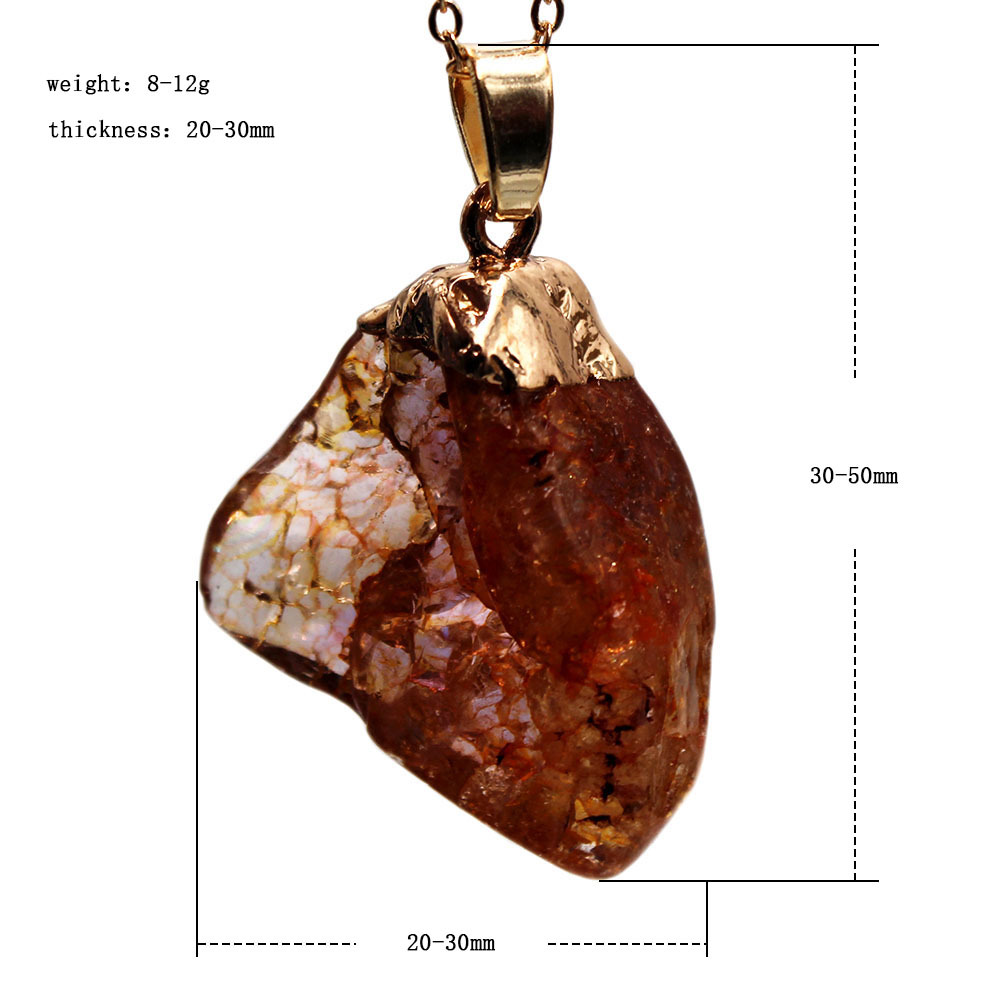 Fashion Irregular Crystal Plating Inlay Crystal Jewelry Accessories 1 Piece